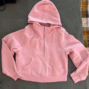 Lululemon Pink Half-Zip Scuba Hoodie Size S/M